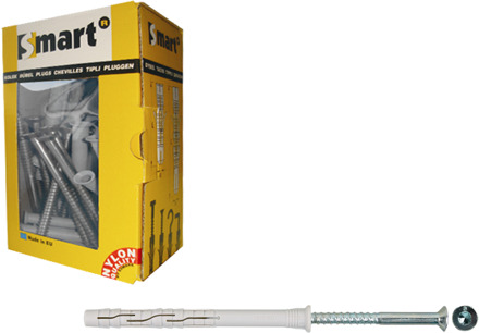 SMART | Raamplug +schroef VZK Tx Ø 8x120 Nzn | 50 st SM0RPTN01080120E