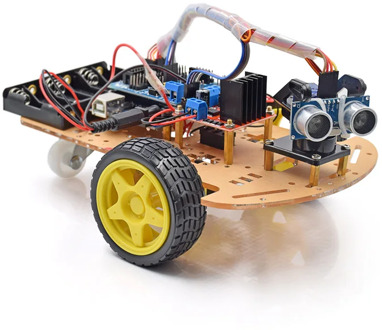 Smart Robot Car 2WD Chassis Kit with Ultrasonic Module,Remote for Arduino DIY Kit