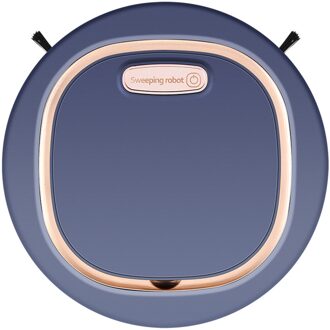 Smart Robot Stofzuiger 60 Minuten Werktijd 1800 Pa Oplaadbare Auto Smart Stofzuiger Voor Tapijt Hardhout Tegel Schoon blauw