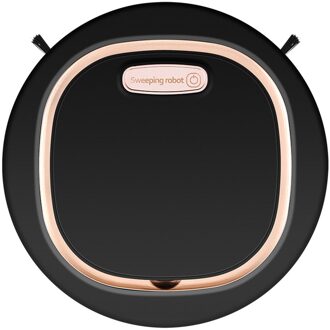 Smart Robot Stofzuiger 60 Minuten Werktijd 1800 Pa Oplaadbare Auto Smart Stofzuiger Voor Tapijt Hardhout Tegel Schoon zwart