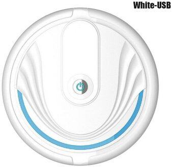 Smart Robot Stofzuiger Auto Vloer Schoonmaken Vegen Huishoudelijke Mini Schoner wit-usb
