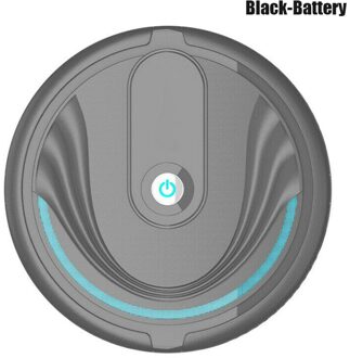 Smart Robot Stofzuiger Auto Vloer Schoonmaken Vegen Huishoudelijke Mini Schoner zwart-accu