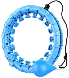 Smart Rolling Ring Intelligente Oefening Fitness Rolling Ring 24 Afneembare Secties Voor Volwassenen Kinderen Met 360 Graden Massage Blauw