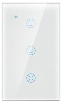 Smart Security Producten, Drie-Way Switch Panel Met Zigbee Protocol, Voice Control Voor Kantoor, home-Wit