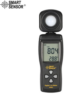 SMART SENSOR AS803 Digital Lux Meter Luminance Tester Light Meter 1-200000 Lux Tools Photometer Spectrometer Actinometer