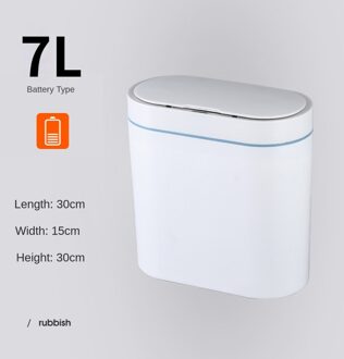 Smart Sensor Prullenbak Elektronische Automatische Huishoudelijke Badkamer Wc Waterdicht Smalle Naad Sensor Bin Smart Home-Prullenbak