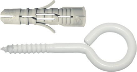 SMART | SMART-plug + schroefoog Ø 6x30 Epoxy wit | 6 st - SM0PSON0506060030H