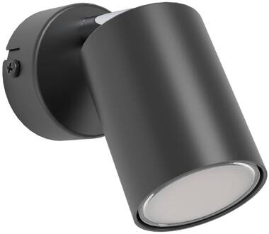 Smart Spot Adfira-Z, zwart, 1-lamp, staal zwart, chroom