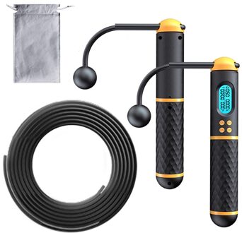 Smart Springtouw Fitness Sport Skipping Touwen Met Anti-Slip Hand Grip Met Lcd-scherm Digitale Teller Tonen Handvat snelheid Touw