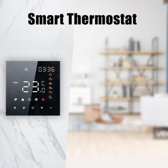 Smart Thermostat 16A Digital Programmable LCD Display Touchscreen Underfloor Heating Temperature Controller Digital Intelligent Wall Thermostat for Electric Heating