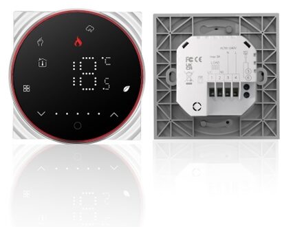 Smart Thermostat 3A Digital Programmable Underfloor Heating Temperature Controller Digital Intelligent Wall Thermostat with Dimmable Light Color for Water Heating