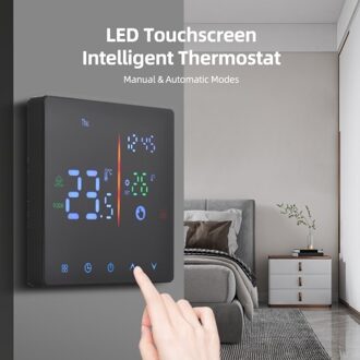 Smart Thermostat for Home Weekly Programmable Digital Thermostat Manual/Automatic Mode LCD Display Temperature Controller Digital Intelligent Thermostat for Water Heating