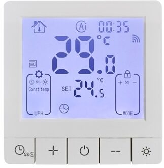 Smart Thermostat for Home WiFi Voice Tuya App Programmable Temperature Control for 16A Electric Underfloor Heating
