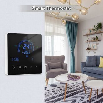 Smart Thermostat LCD Display Touch Button Programmable Temperature Controller for Water Heating