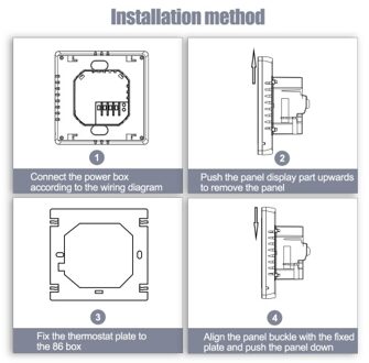 Smart Tuya WiFi Thermostat 3A Digital Programmable LCD Display Underfloor Heating Temperature Controller Digital Intelligent Wall Thermostat for Water Heating