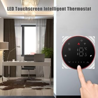 Smart Tuya WiFi Thermostat Voice Control 3A Digital Programmable Underfloor Heating Temperature Controller for Water Heating Compatible with Tmall Genie Amazon Google Home