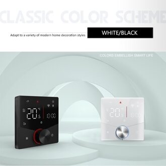 Smart Tuya WiFi Thermostat Weekly Programmable Digital Smart Knob Thermostat Compatible with Tmall Genie Amazon Google Home (Water Gas Boiler Heating)
