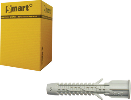 SMART | Universeelplug met boord Ø 10x60 Ny | 50 st - SM00UPN001000603