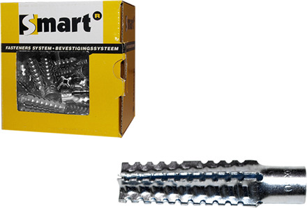 SMART | Universele plug metaal Ø 8x38mm Zn | 50 st SM0MUP001080038E