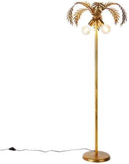 Smart vloerlamp goud 156cm incl. 2 Wifi G95 - Botanica