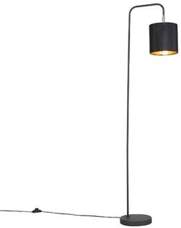 Smart vloerlamp zwart incl. wifi A60 lichtbron - Lofty