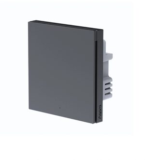 Smart Wall Switch H1 - met neutrale draad - enkele schakelaar - grijs