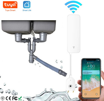 Smart Water Leakage Detector APP Alarm WiFi Flood Leak Alert Sensor Tuya Smart Lift Overflow Security Alarm System No Hub