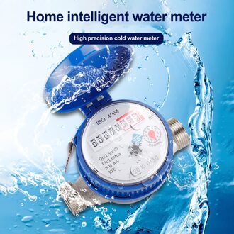 Smart Water Meter Huishoudelijke Mechanische Roterende Vleugel Koud Water Meter Pointer Digitale Display Combinatie Water Meter #35