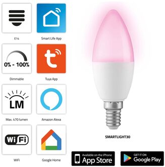 Smart wifi kleuren LED lamp Alecto