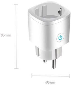 Smart Wifi Plug Adapter 16A Remote Voice Control Power Monitor Stopcontact Timing Functie Werk Met Alexa Google Home Tuya
