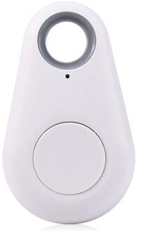 Smart Wireless 4.0 Sleutel Anti Verloren Finder Tracker Alarm Gps Locator Draadloze Positionering Portemonnee Huisdier Sleutel wit