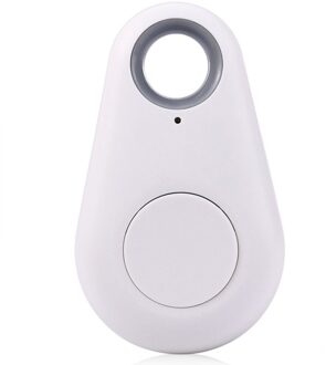Smart Wireless 4.0 Sleutel Anti Verloren Finder Tracker Alarm Gps Locator Draadloze Positionering Portemonnee Huisdier Sleutel wit