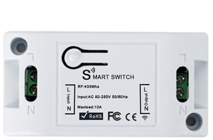 Smart Wireless Touch Schakelaar 1/2/3Gang 433Mhz Rf Lichtschakelaar Draadloze Panel Schakelaar Afstandsbediening 10A/1100W Zender Ontvanger controleur