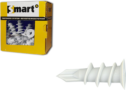 SMART | Zelfb. gipskartonplug Ø 13x32 PA6 | 50 st SM0GKPN0004E