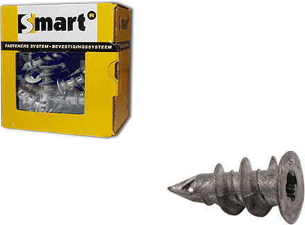 SMART | Zelfb. gipskartonplug SMART Ø 15x29 Zamak | 50 st - SM0GKP000001E