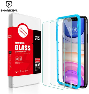 SmartDevil Screen Protector for iPhone 12 Pro Max 11 7 8 Plus Curved Tempered Glass for iPhone SE2 X Xs Max Xr Screen Protector