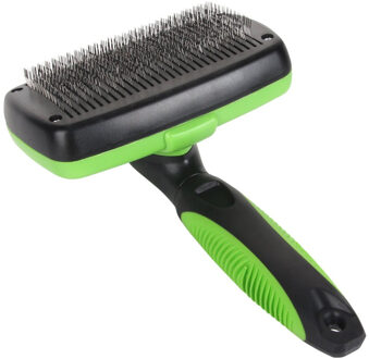 Smartlife Pet Grooming Brush Zelfreinigende Slicker Borstels voor Honden en Katten Lange & Dik Haar Beste Huisdier Vergieten Tool geel