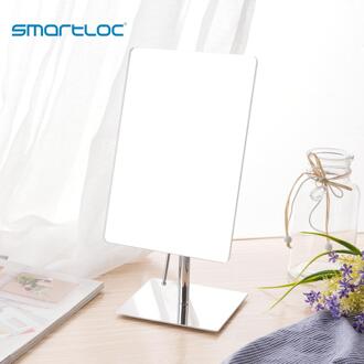 Smartloc 9 Inch Ijzer Rechthoek Stand Bad Spiegel Badkamer Make-Up Spiegels Cosmetische Accessoires Kaptafel Gereedschap Vanity 180 °