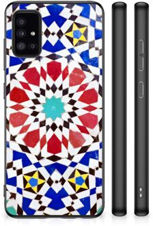 Smartphone Hoesje Samsung Galaxy A51 Cover Case met Zwarte rand Mozaïek