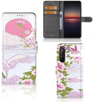 Smartphone Hoesje Sony Xperia 1 II Book Style Case Bird Standing