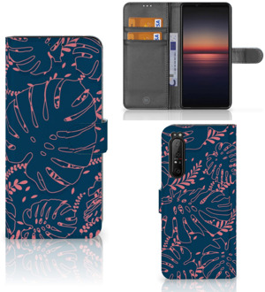 Smartphone Hoesje Sony Xperia 1 II Bookcase Palm Leaves