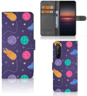 Smartphone Hoesje Sony Xperia 1 II Flip Case Portemonnee Space