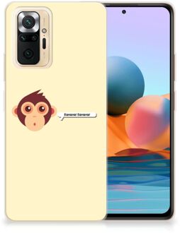 Smartphone hoesje Xiaomi Redmi Note 10 Pro Back Case Siliconen Hoesje met Foto Aap