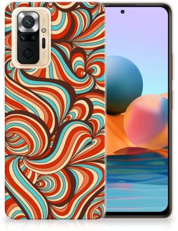 Smartphone hoesje Xiaomi Redmi Note 10 Pro Back Case Siliconen Hoesje Retro