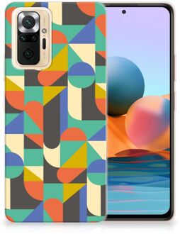 Smartphone hoesje Xiaomi Redmi Note 10 Pro Backcase Siliconen Hoesje Funky Retro