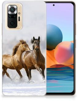 Smartphone hoesje Xiaomi Redmi Note 10 Pro TPU Case Paarden