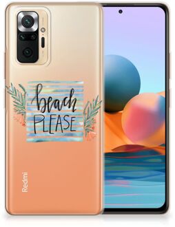 Smartphone hoesje Xiaomi Redmi Note 10 Pro TPU Case Transparant Boho Beach