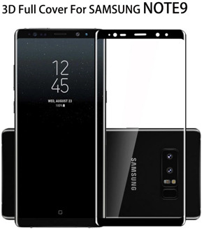 Smartphone NOTE9 Glass 3D Curved Case for SAMSUNG Galaxy NOTE 9 Full Glue Tempered Glass Case Friendly Phone N960N Film Glass