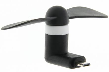 Smartphone ventilator Zwart - Met Micro-USB plug
