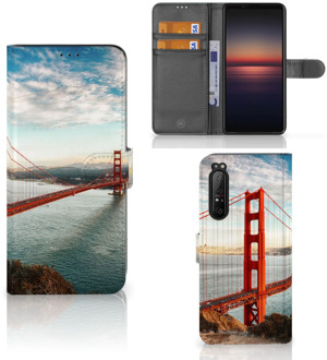 Smartphonehoesje met naam Sony Xperia 1 II GSM Hoesje Golden Gate Bridge